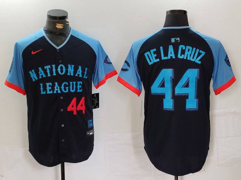 Men Cincinnati Reds #44 Delacruz Blue All star 2024 Nike MLB Jersey style 3->cincinnati reds->MLB Jersey